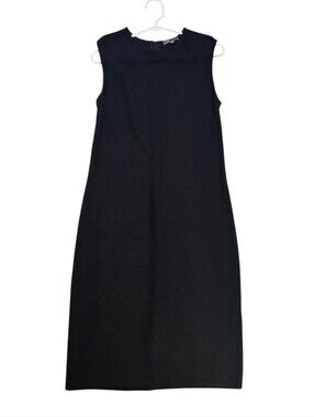 Vince Black Professional Midi Straight Dress Medium